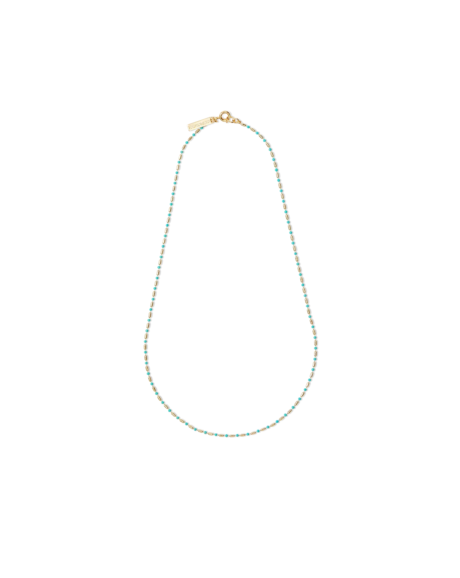 Enamel Bead Chain Necklace