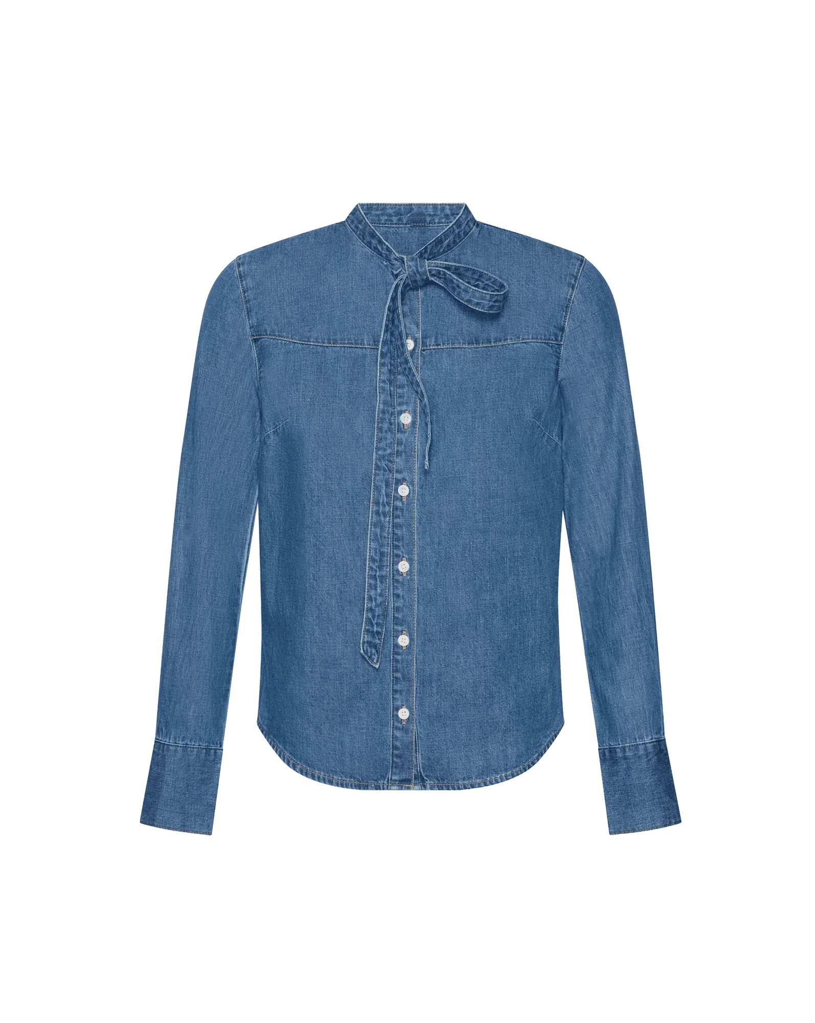 Gabby Denim Button-Down Shirt