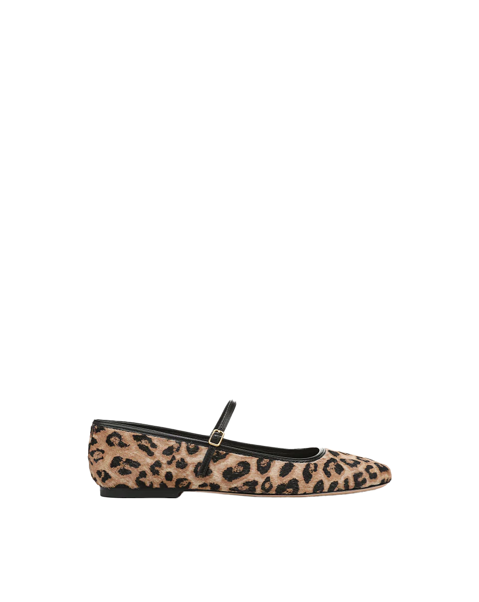 Ellie Leopard Flat