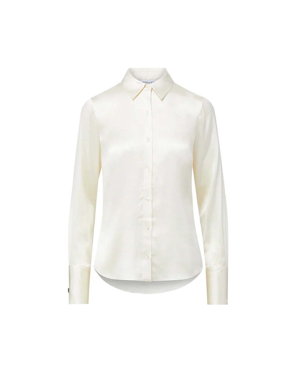 Monique Silk Button-Down Shirt