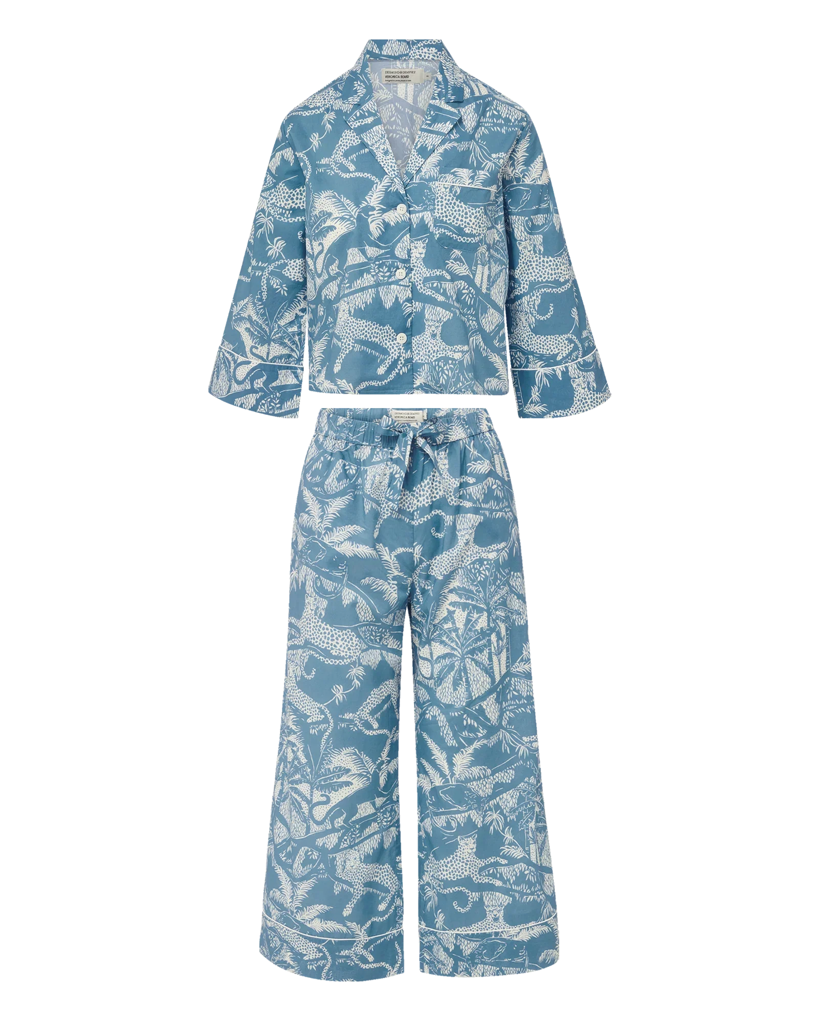 Long-Sleeve Cotton Pajama Set