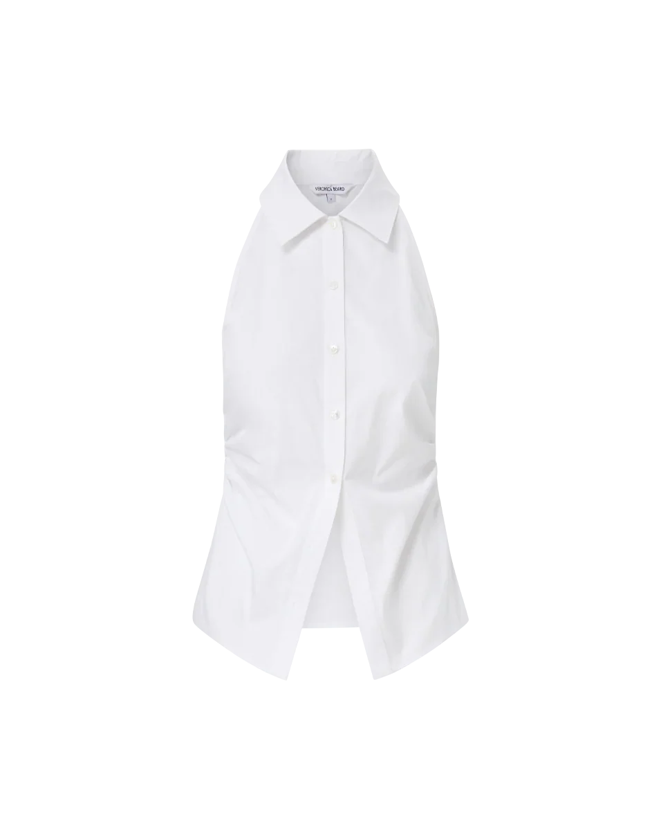 Regina Sleeveless Button-Down Shirt