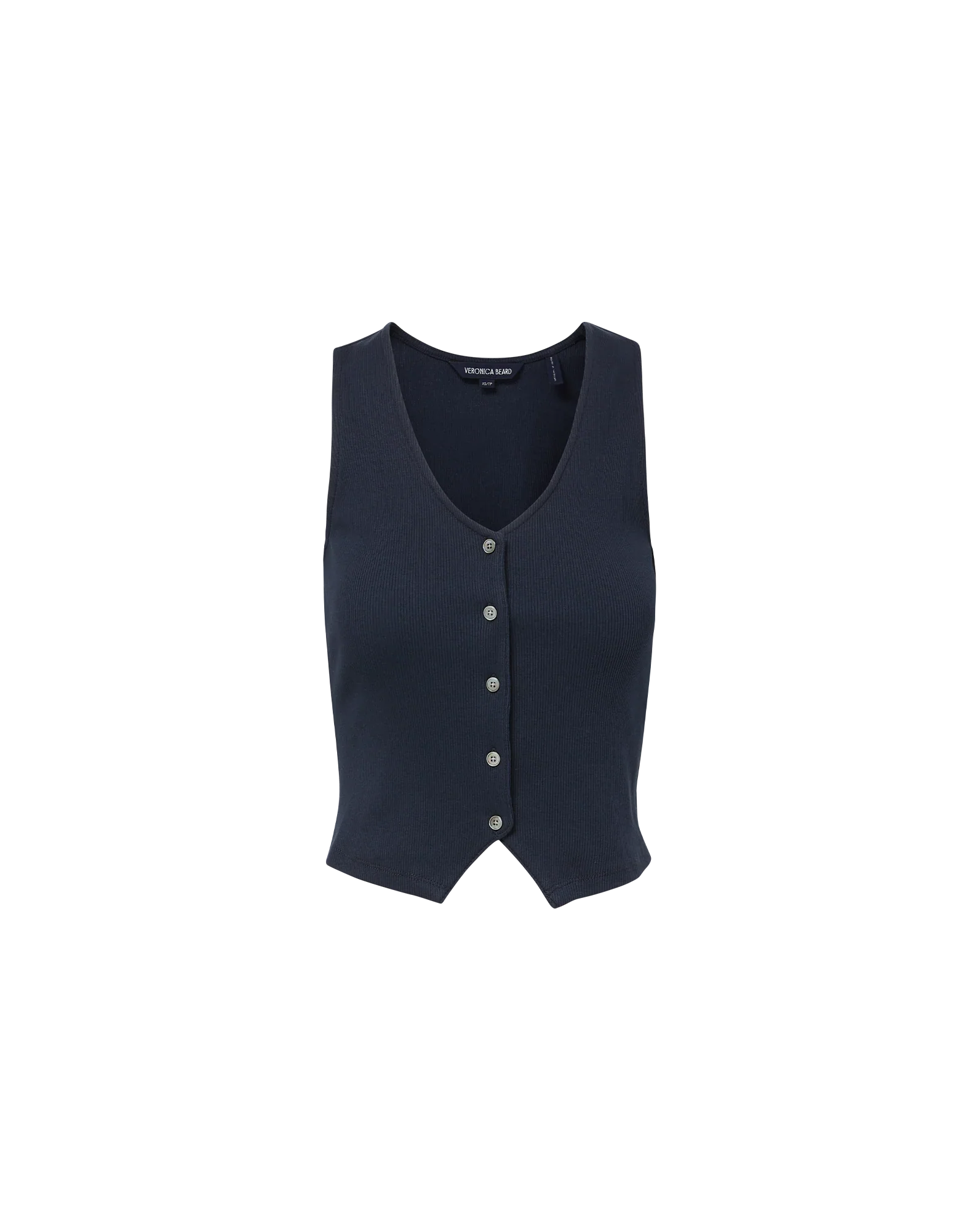 Hoorne Button-Down Tank Top