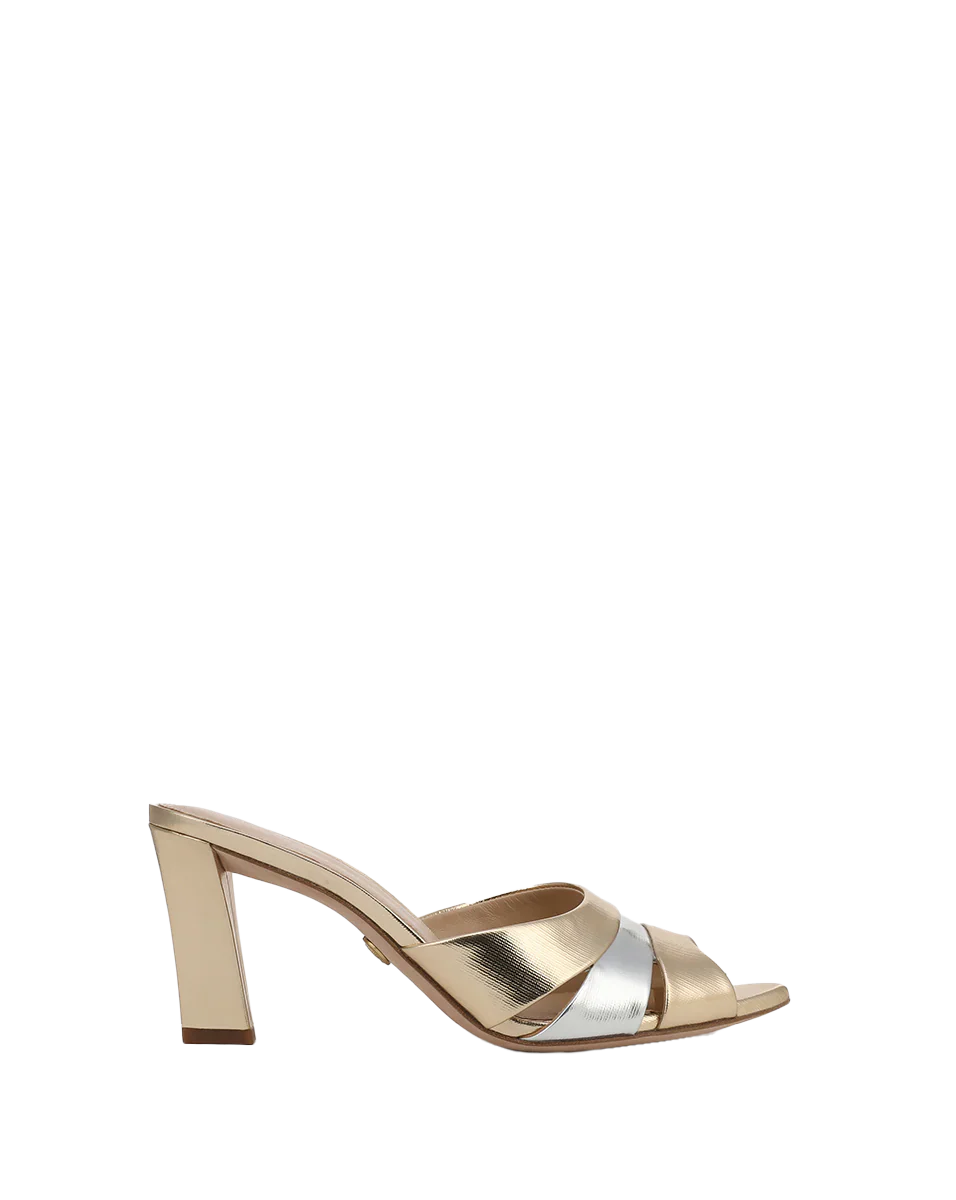 Cassiel Metallic Slide Sandal