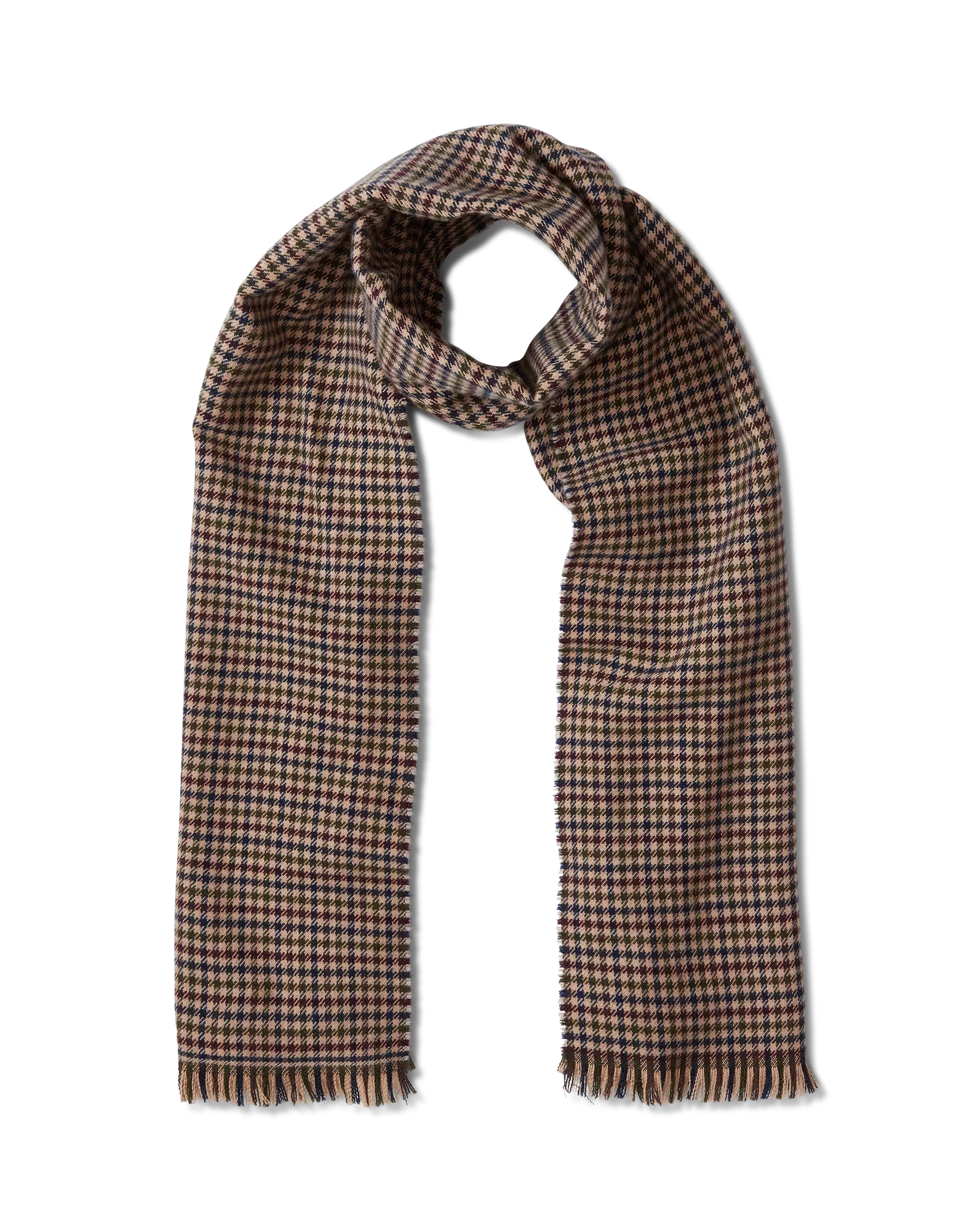 Houndstooth Wool Scarf