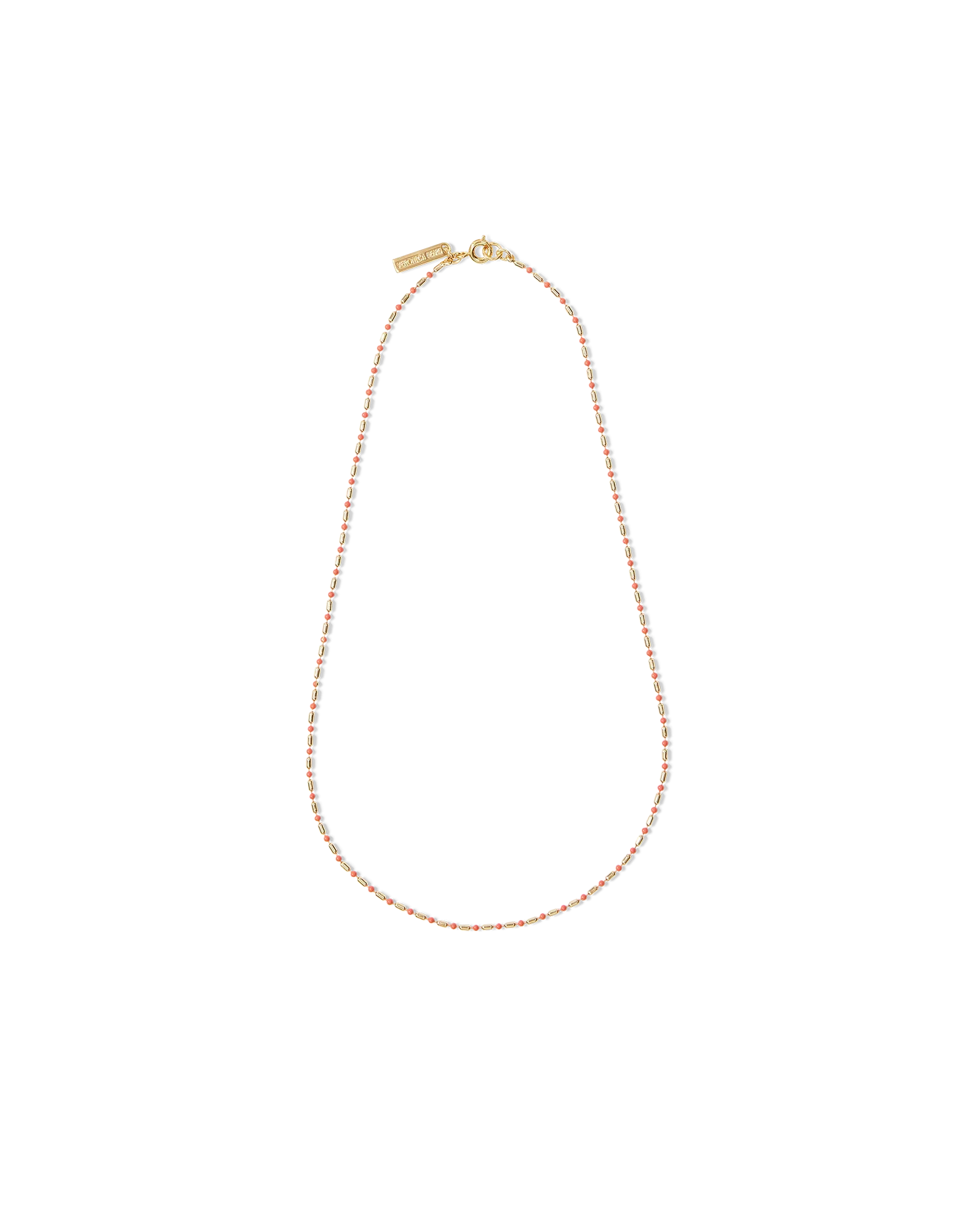 Enamel Bead Chain Necklace