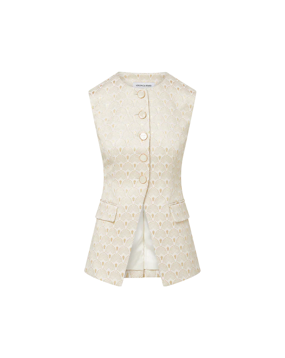 Lois Gold-Print Vest