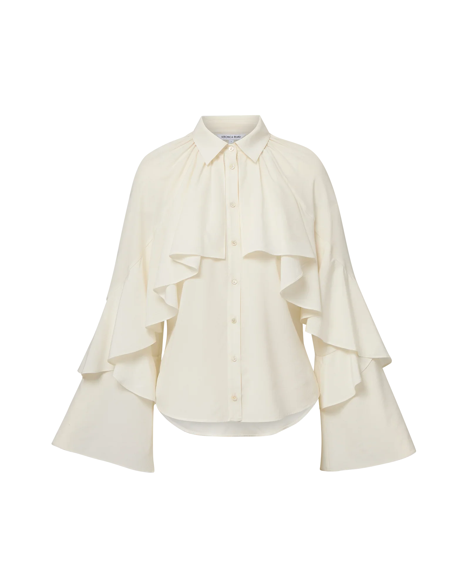 Demaris Ruffled Button-Down Blouse