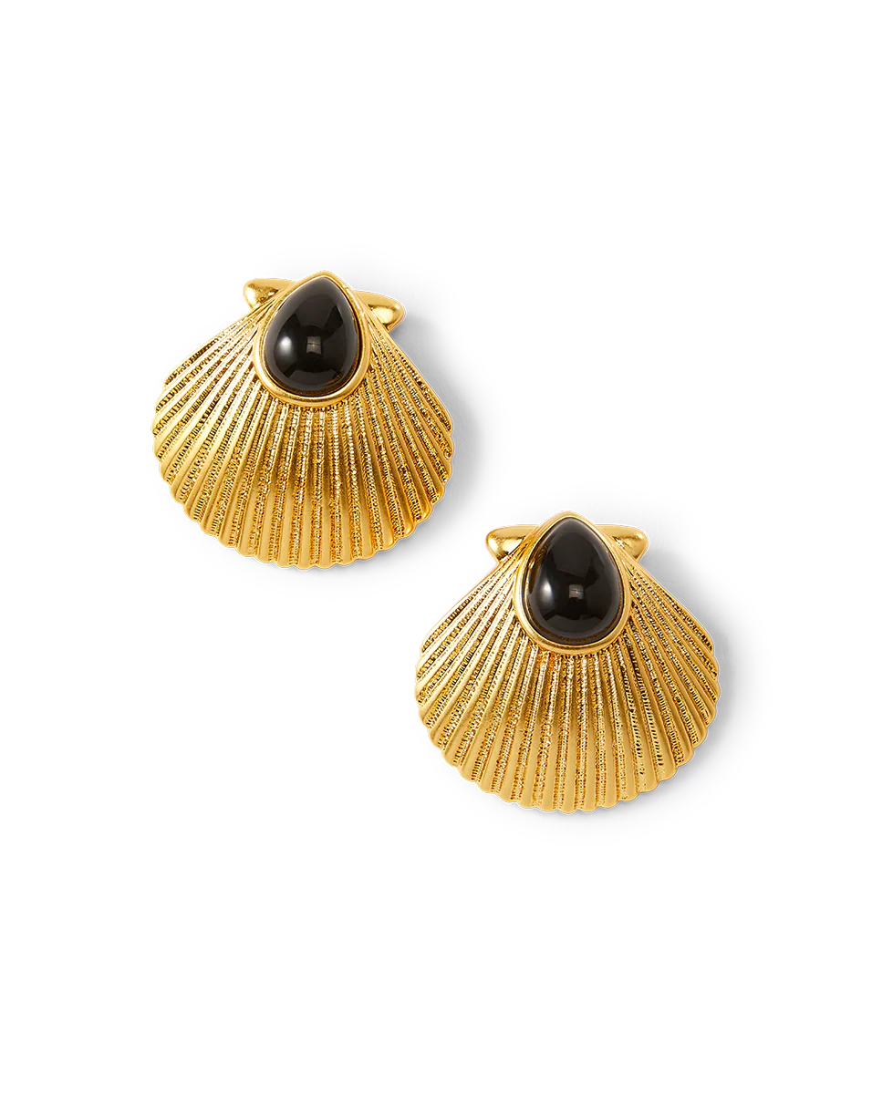 Shell Gold Earrings