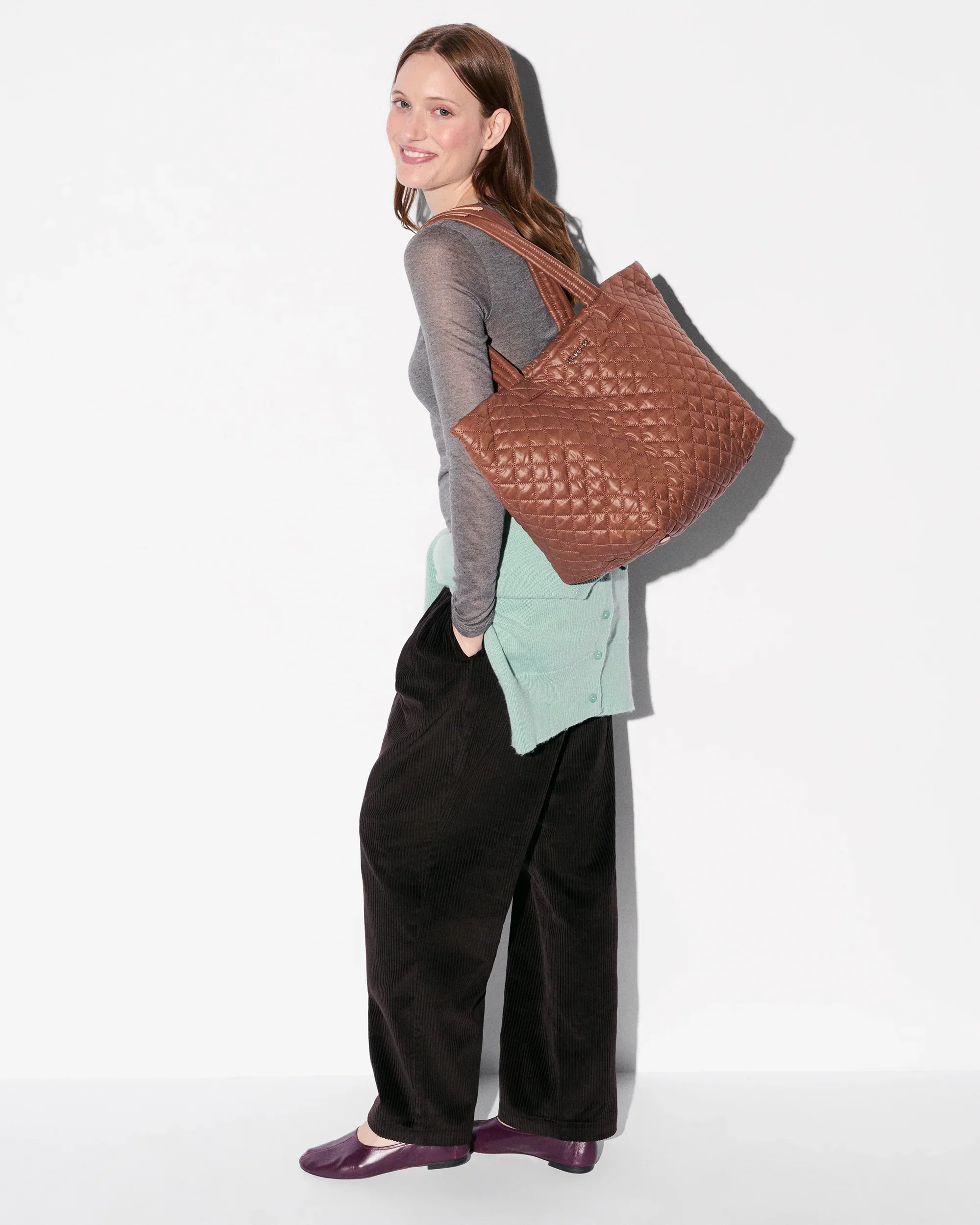 Terracotta Medium Metro Tote Deluxe II