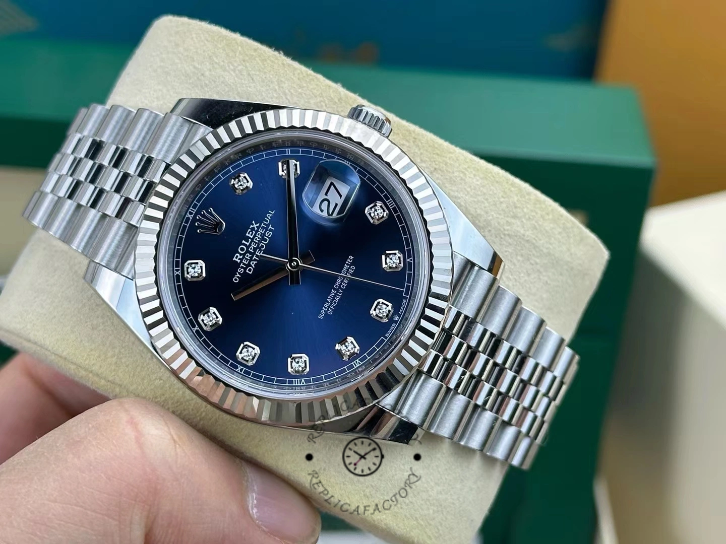 Rolex Datejust 41 Oro Blanco Esfera Azul 126334 0016