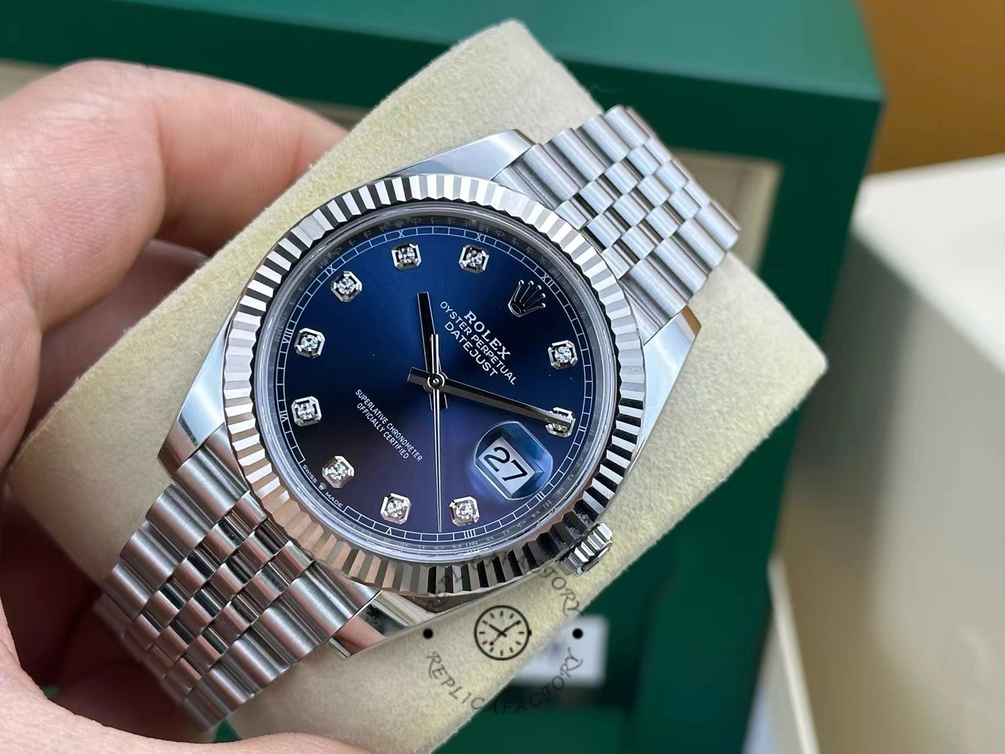 Rolex Datejust 41 Oro Blanco Esfera Azul 126334 0016