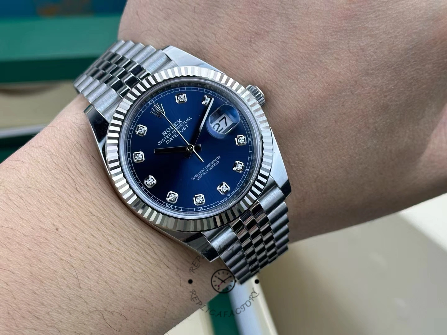 Rolex Datejust 41 Oro Blanco Esfera Azul 126334 0016