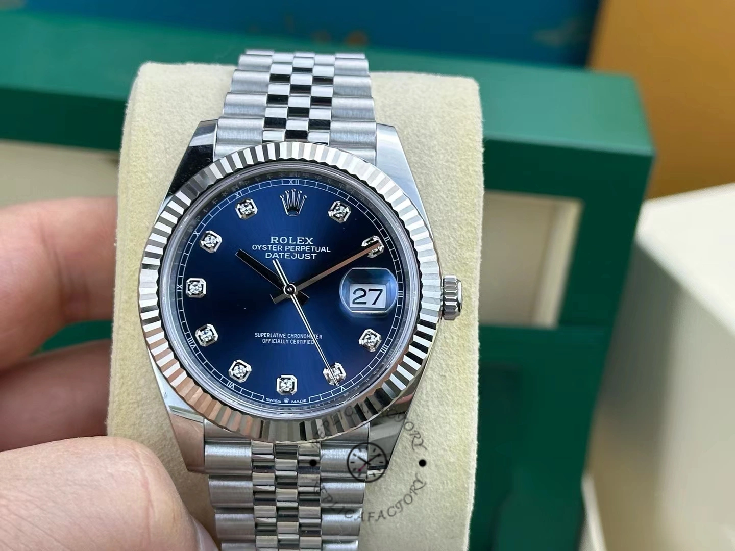 Rolex Datejust 41 Oro Blanco Esfera Azul 126334 0016