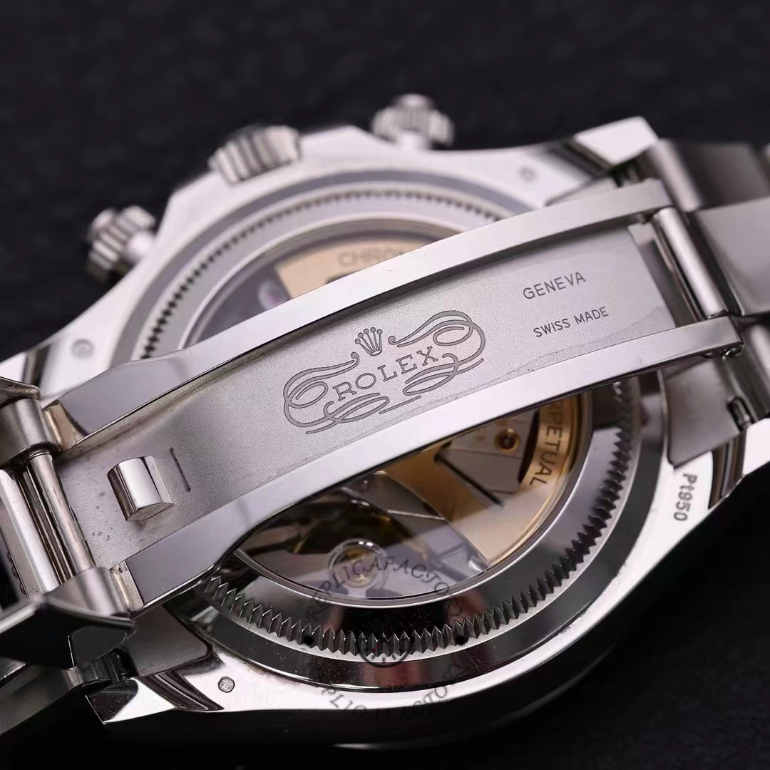 Rolex Platinum Cosmograph Daytona Ice Blue Ice Blue Diamond Baguette Mark 126506 0002