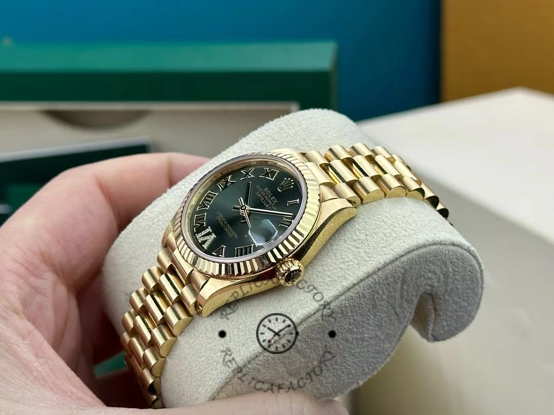 Rolex Datejust 31 Yellow Gold Green Dial m278278 0030