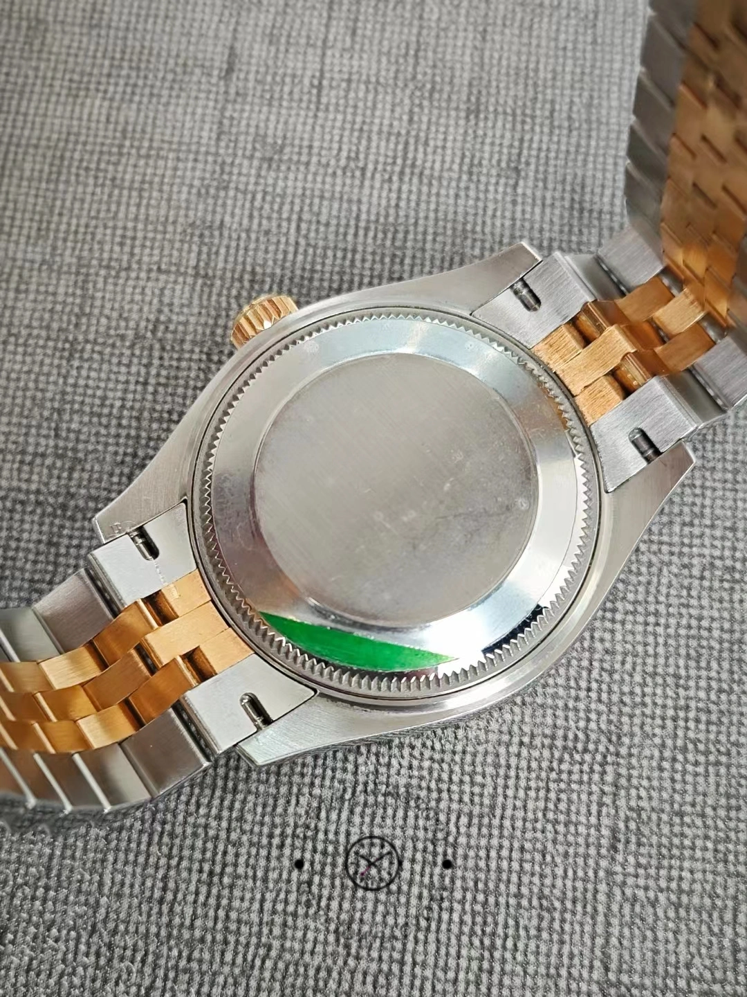 Rolex Datejust 31 Jubilee two-tone caseback after 2 years of daily use