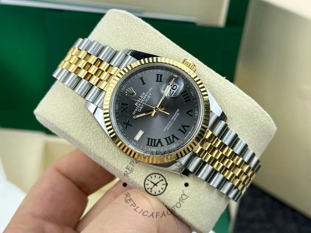 Rolex Datejust Bicolor Steel Yellow Gold Fluted Bezel m126233 0035