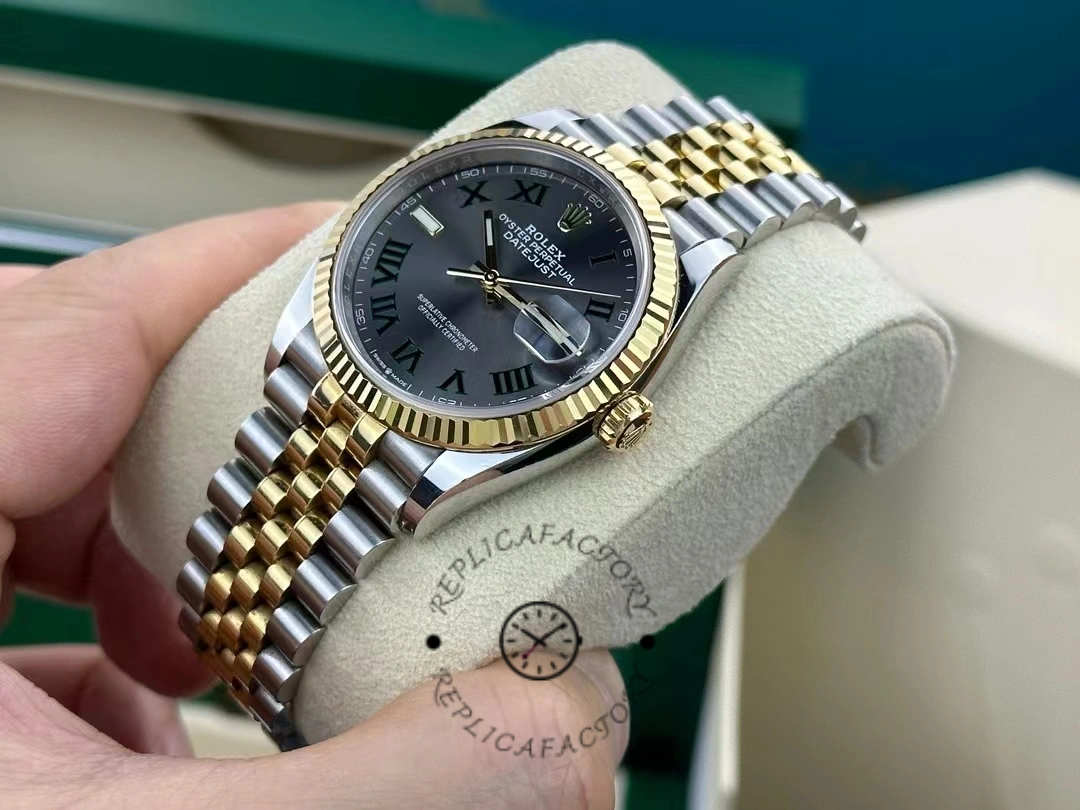 Rolex Datejust Bicolor Steel Yellow Gold Fluted Bezel m126233 0035