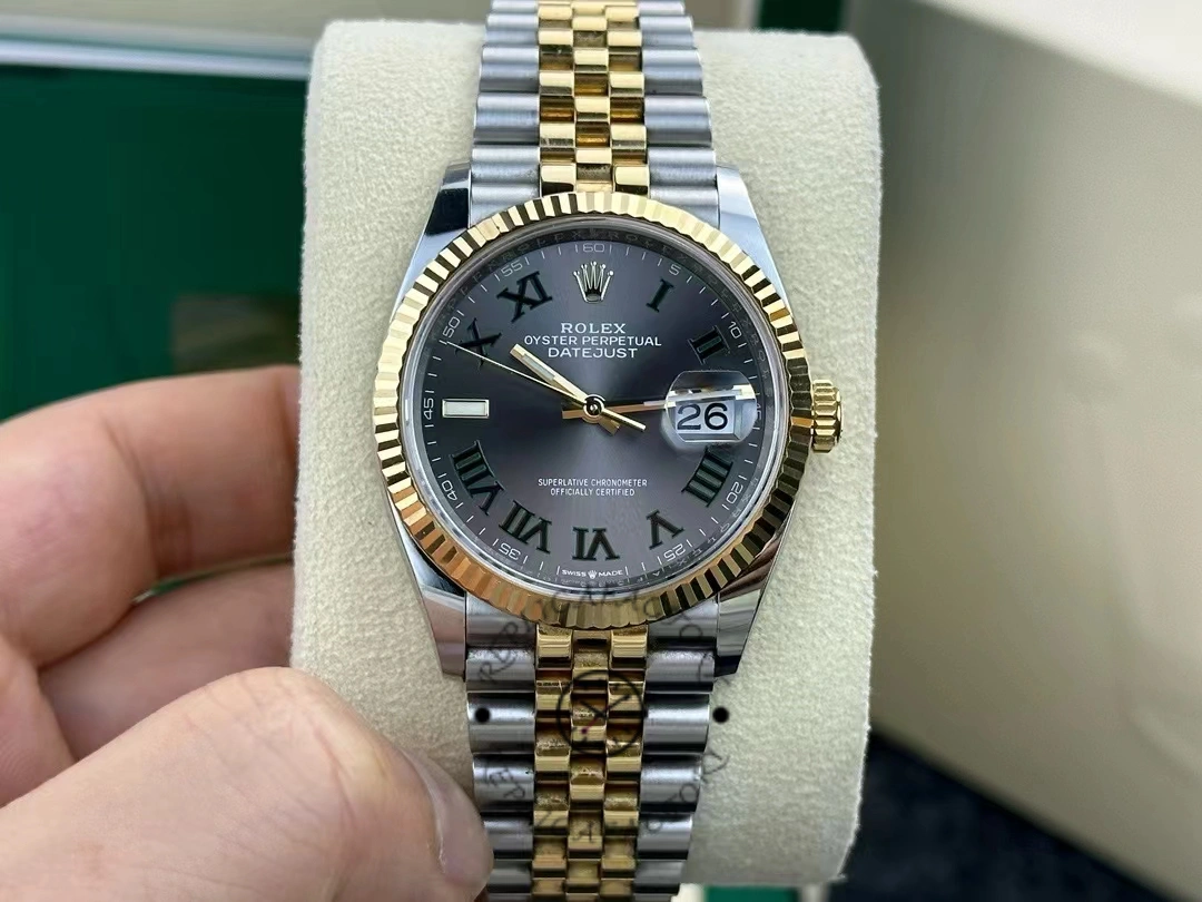 Rolex Datejust Bicolor Steel Yellow Gold Fluted Bezel m126233 0035