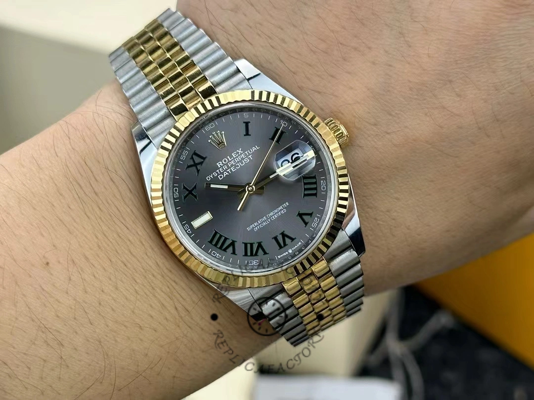 Rolex Datejust Bicolor Steel Yellow Gold Fluted Bezel m126233 0035