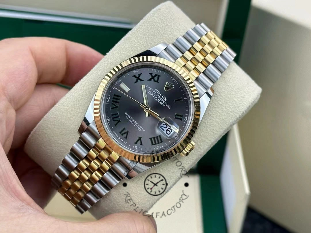 Rolex Datejust Bicolor Steel Yellow Gold Fluted Bezel m126233 0035