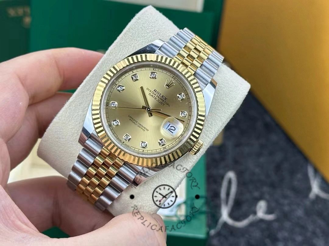 Rolex Datejust 2022, champagne diamond dial, two-tone, M126333-0012