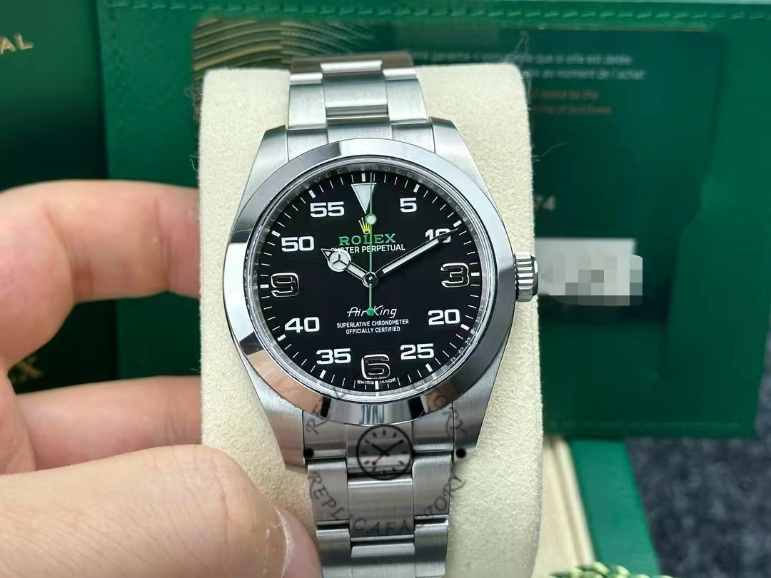 Rolex Air-King stainless steel with black Arabic dial 116900