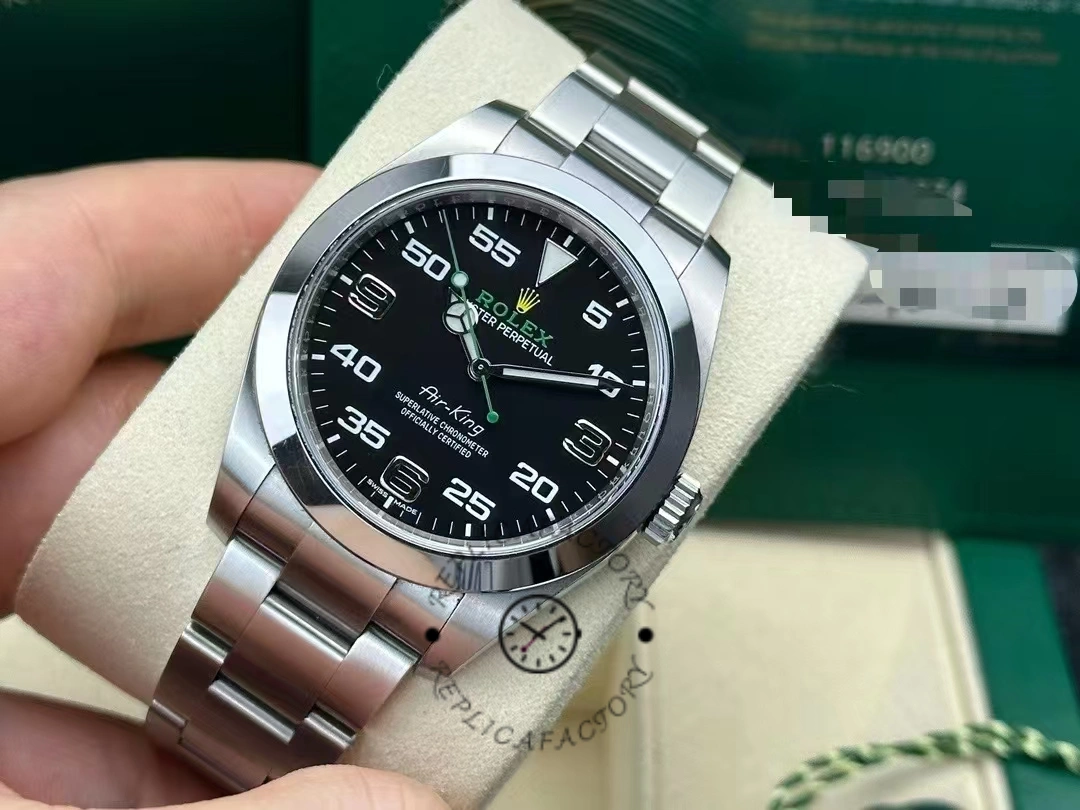 Rolex Air-King stainless steel with Arabic dial black 116900